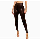Calça Legging Cirre Premium Brilhante Cintura Alta para Mulheres Estilo Moderno e Confortável
