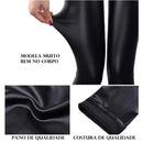 Calça Legging Cirre Premium Brilhante Cintura Alta para Mulheres Estilo Moderno e Confortável